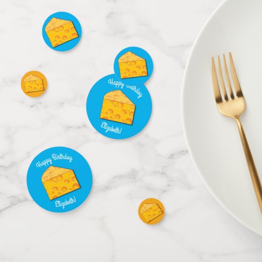 Confettis Cute Fromage Wedge Enfants 1er anniversaire fête (Groupe)