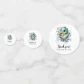 Confettis Cute Kawaii Baby shower d'éclosion d'alligator béb (Devant)