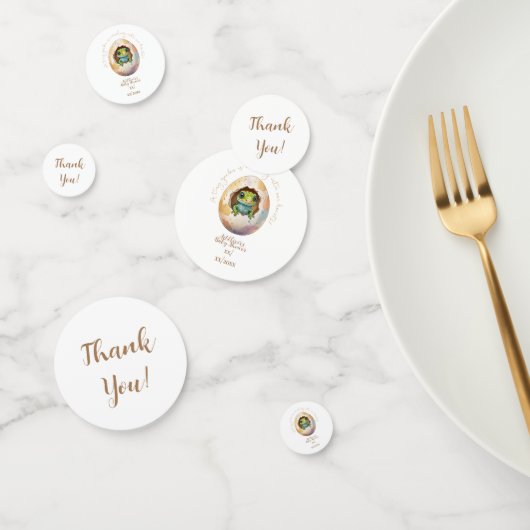 Confettis Cute Kawaii Gecko Lizard Baby shower d'oeufs (Groupe)