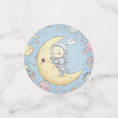 Confettis Cute Kawaii Space - Astronaut and Smiling Moon (Petit recto)