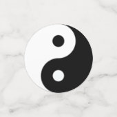 Confettis Cute Ours Panda & Yin Yang Noir & Blanc (Petit recto)