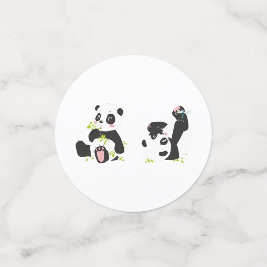 Confettis Cute pandas (Petit recto)