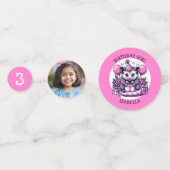 Confettis Cute Possum Fille d'anniversaire personnalisée (Devant)