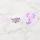 Confettis Cute Purple Axolotl Boba Tea Anniversaire de enfan (Devant)