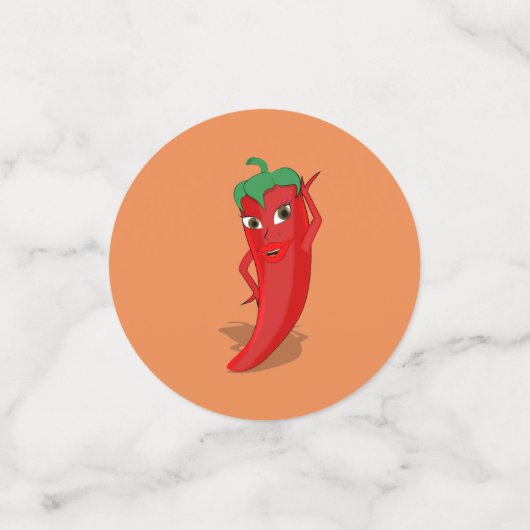 Confettis Cute Red Pepper Diva (Petit recto)