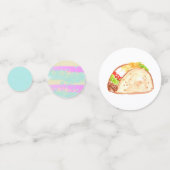 Confettis Cute taco Fiesta enfant fête d'anniversaire confet (Derrière)