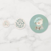 Confettis Cute Teddy Ours Overalls Casquette Polka Dot Flora (Devant)