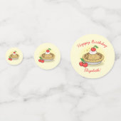 Confettis Cutie Pie Anniversaire Fête Enfants Cherry (Devant)