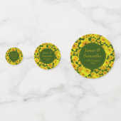 Confettis Daffodique de printemps jaune - Mariage (Devant)