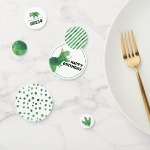 Confettis d'anniversaire de dinosaure