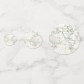 Confettis de carte de voyage pour enterrement de v (Devant)