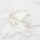 Confettis de carte de voyage pour enterrement de v (Petit recto)