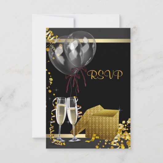 Confettis de Champagne, Réponse à une Soirée Surpr (Devant)