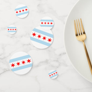 Confettis de Chicago, fête, Drapeau de Chicago