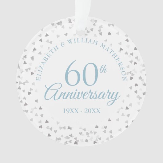 Confettis de cœurs pour le 60e anniversaire (devant)