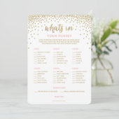 Confettis de Fête | Cartes Qu'y a-t-il dans votre (Debout devant)