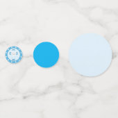 Confettis de fête de baptême bleu pour garçons (Derrière)