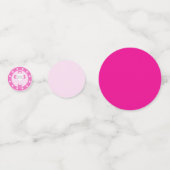 Confettis de fête de baptême rose pour filles (Derrière)