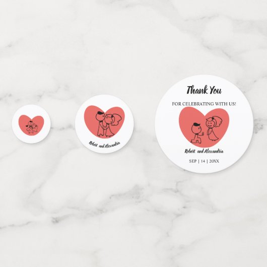 Confettis de Fête de Fiançailles de Jeune Marié (Derrière)