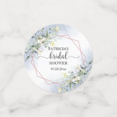 Confettis de Fête de Mariage à l'Aquarelle avec Fe (Petit recto)