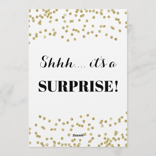 Confettis de Fête Double Célébration Invitation Fa (Dos)