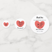 Confettis de fête prénuptiale de couple de mariés (Derrière)