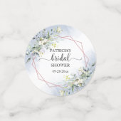 Confettis de mariage avec aquarelle de verdure ver (Petit recto)