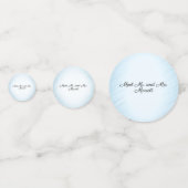 Confettis de mariage bleus de vélo personnalisés (Derrière)