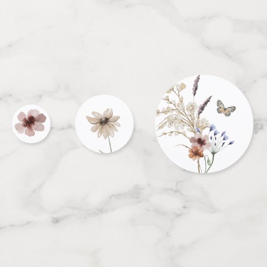 Confettis de Mariage Bohème (Devant)