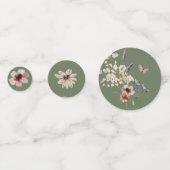 Confettis de mariage bohème sauge (Devant)