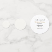 Confettis de mariage de luxe | Décoration de table (Devant)