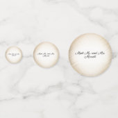 Confettis de mariage de vélo adorable personnalisé (Derrière)