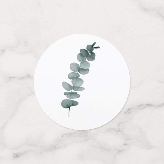 Confettis de mariage de verdure d'eucalyptus (Petit recto)