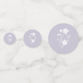 Confettis de mariage Rose Lavande (Derrière)