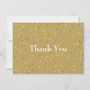 Confettis de paillettes dorées Merci