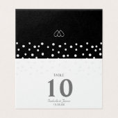 Confettis de perles chic sur un mariage noir et bl (Outside Unfolded)