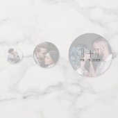 Confettis de photos de mariage personnalisés (Devant)