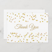 Confettis de Poussière d'Or Merci (Devant / Derrière)