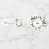 Confettis de réception de mariage avec herbes et v (Devant)