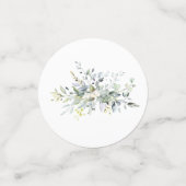 Confettis de réception de mariage avec herbes et v (Petit recto)