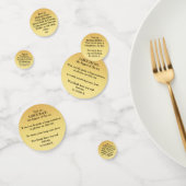 Confettis de table 60 pièces - Ajouter du texte, d (Groupe)