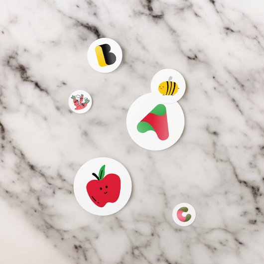 Confettis de table alphabets ABC