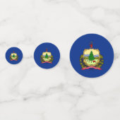 Confettis de table avec drapeau du Vermont (Devant)