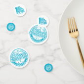 Confettis de table bleus de Soberversary (Groupe)