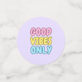Confettis de table 'Bonne Vibes Seulement' (Petit recto)