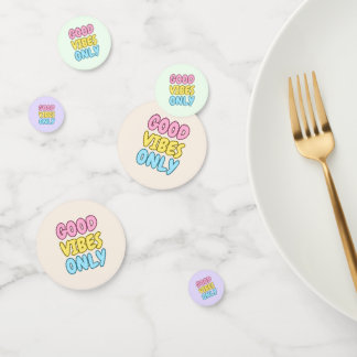 Confettis de table 'Bonne Vibes Seulement'