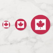 Confettis de table Canada (Devant)