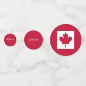 Confettis de table Canada (Derrière)
