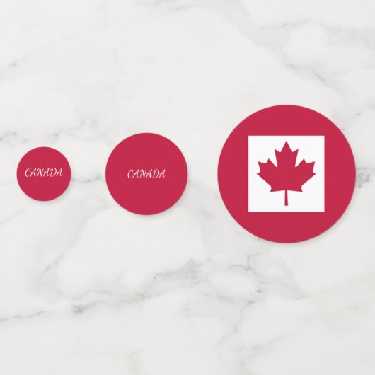 Confettis de table Canada (Derrière)