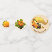 Confettis de table citrouilles de Thanksgiving (Derrière)